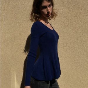 SOFIE 100% cashmere navy long sweater